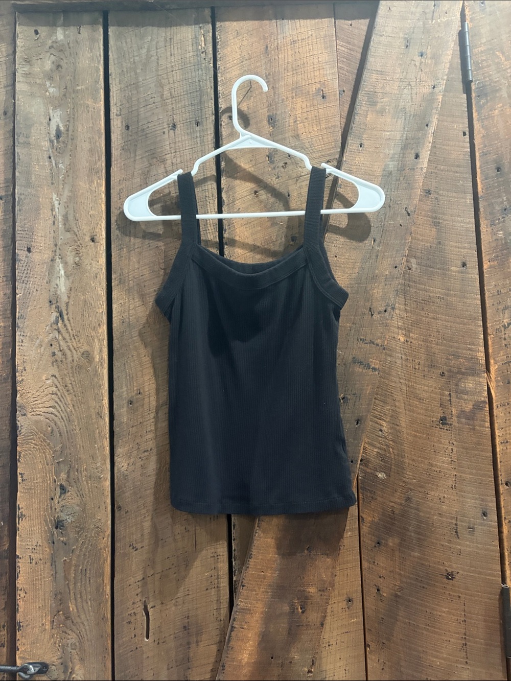 American Eagle Outfitters Black Ribbed Tank